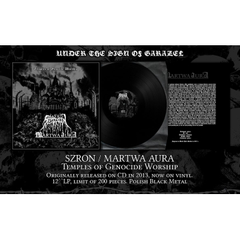 SZRON / MARTWA AURA "Temples of Genocide Worship" 12``LP